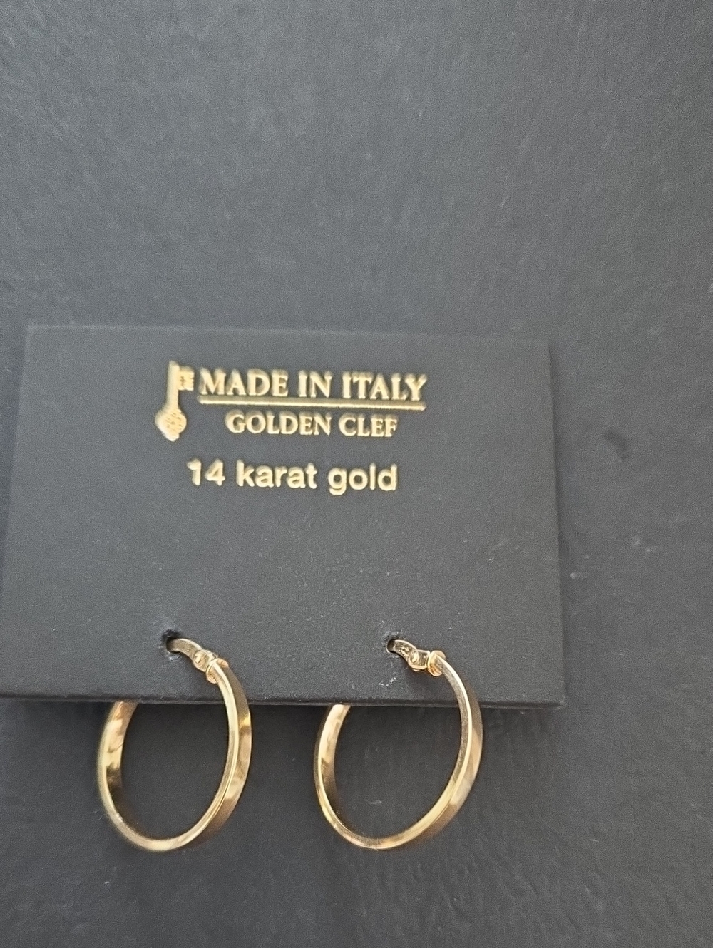 14K Gold Hoop Earrings - Yellow Gold